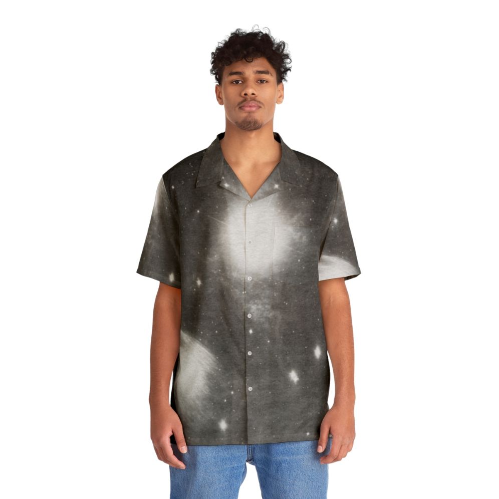 Alien Observer Hawaiian Shirt featuring ambient experimental synth music design - Lifestyle