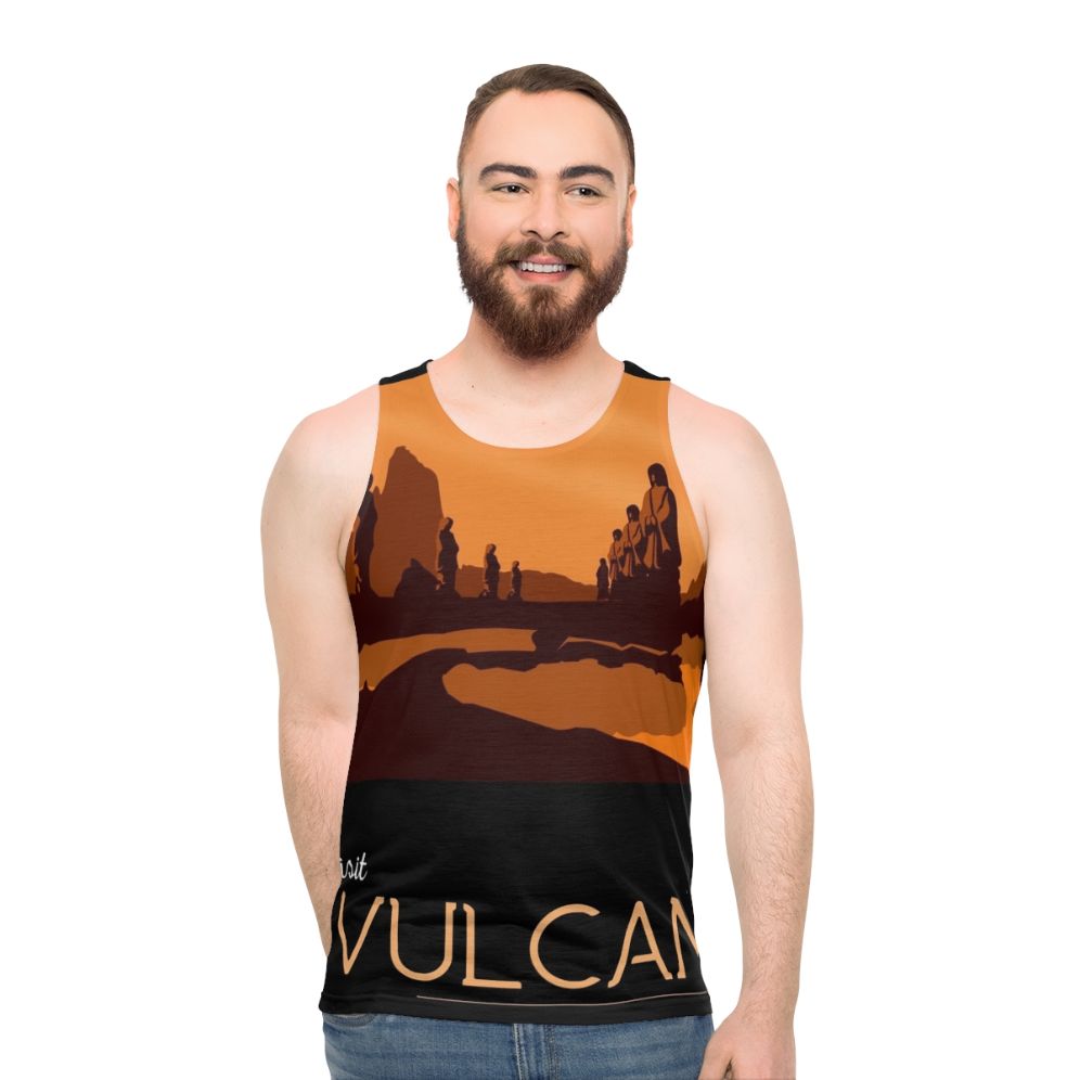 Vulcan Star Trek Unisex Tank Top - men