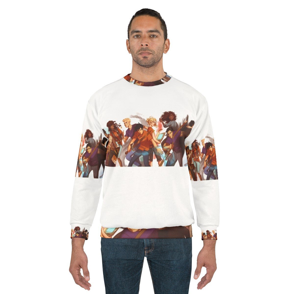 Custom Percy Jackson Heroes of Olympus Sweatshirt - men