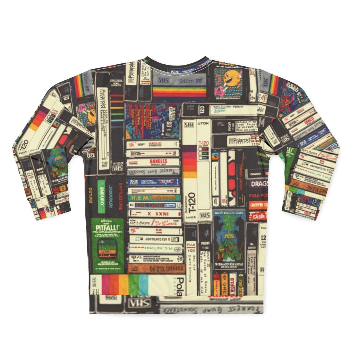 Retro cassette tape vaporwave sweatshirt - Back