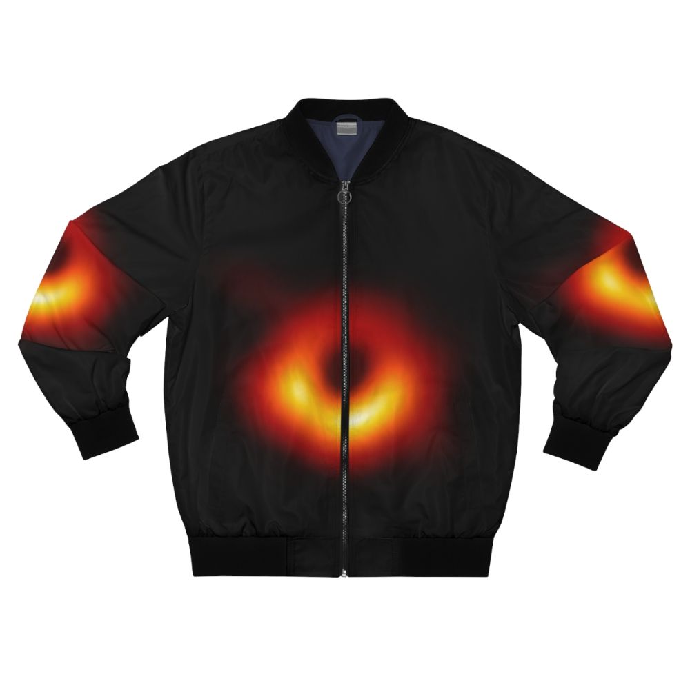 Black Hole M87 Bomber Jacket featuring a space-inspired design