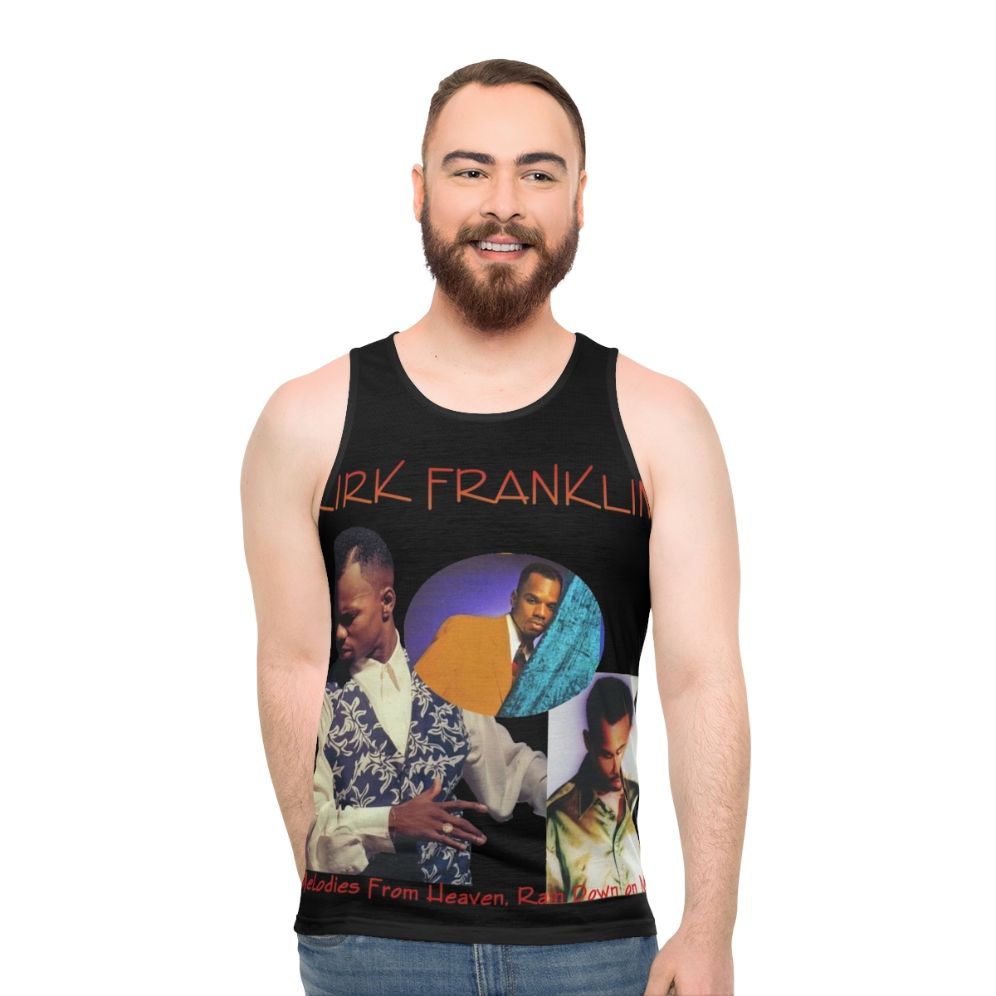 Kirk Franklin 90s music inspired black tank top - men