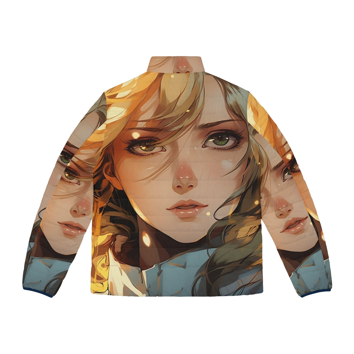 Castlevania Nocturne Maria Renard Puffer Jacket featuring iconic characters from the Netflix series - Back