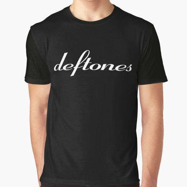 Deftones "White Pony" graphic t-shirt design featuring the band's logo and album artwork