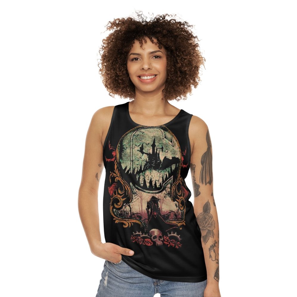 Castlevania inspired vampire hunter unisex tank top - women