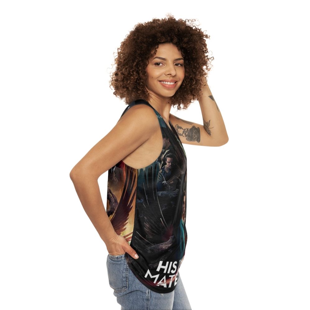 His Dark Materials Unisex Tank Top - women side