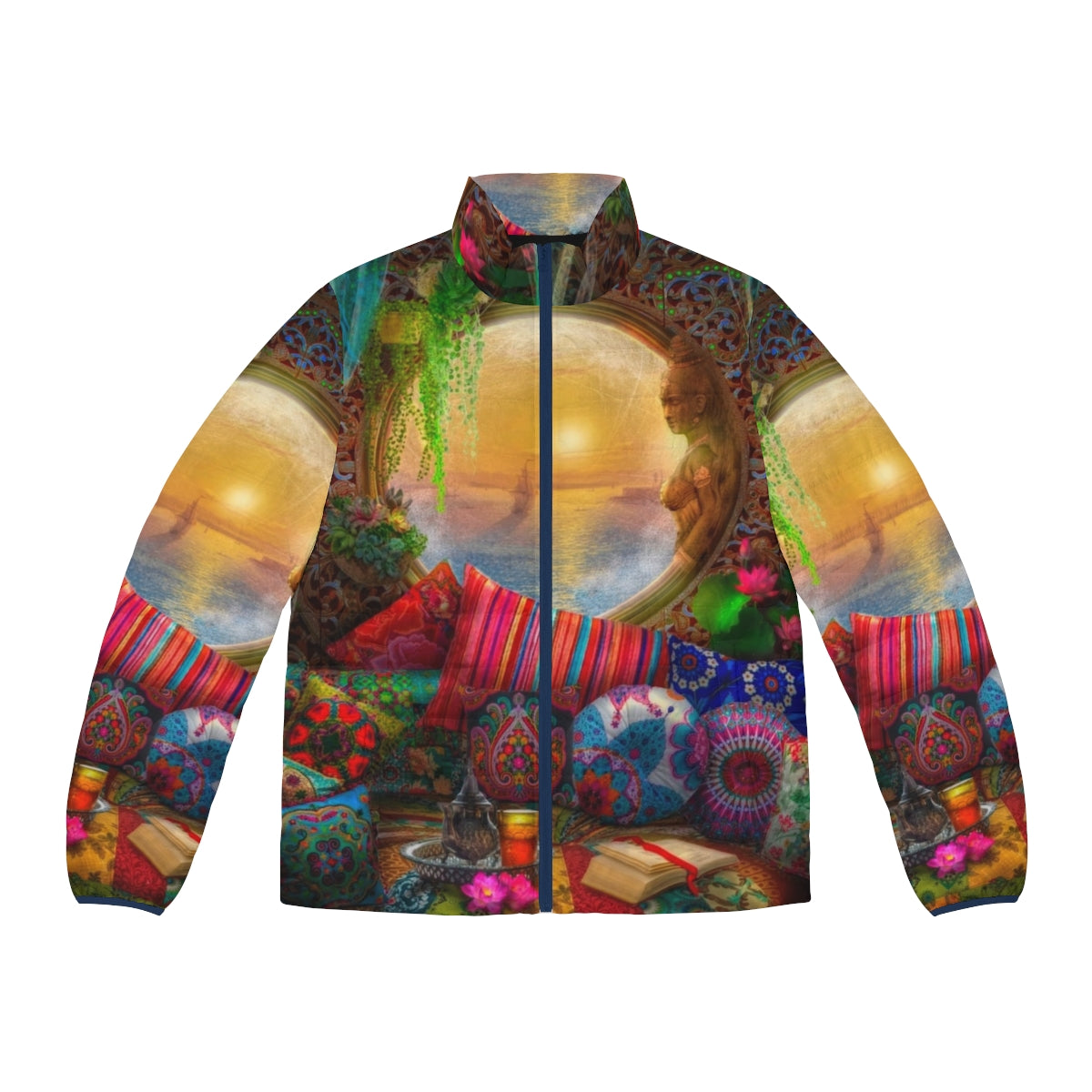 Oasis Puffer Jacket in a bohemian-inspired design