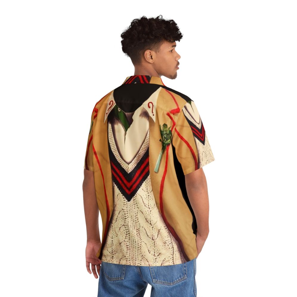 5th Doctor Who Peter Davison Hawaiian Shirt - Flat lay