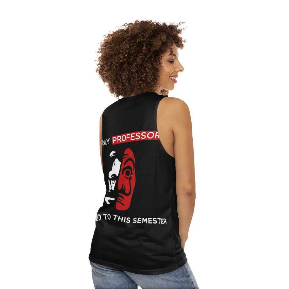 El Profesor Money Heist Unisex Bella Ciao Tank Top - women back