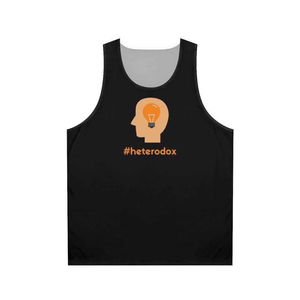 Unisex tank top for independent and centrist-minded individuals