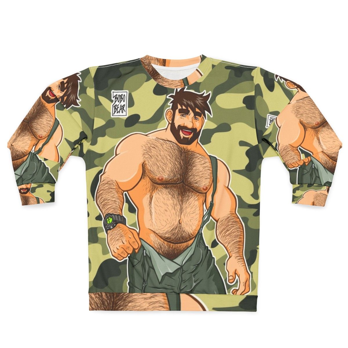 Camouflage sweatshirt for men