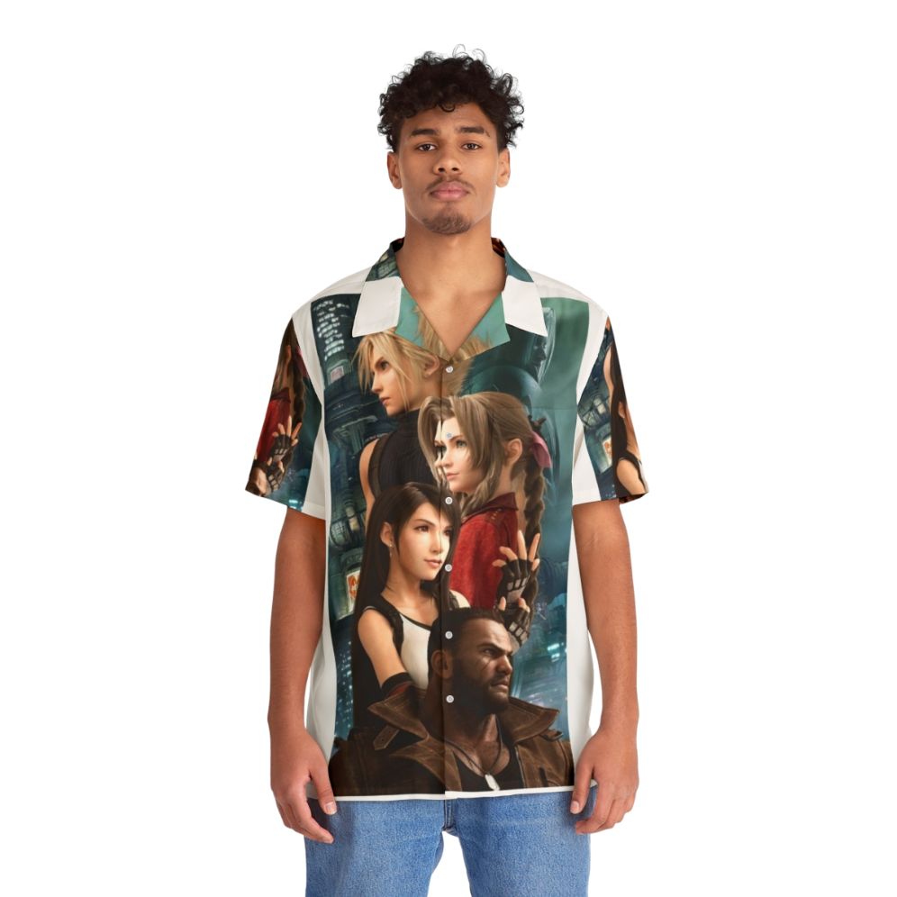 Anime Hawaiian Shirt with Final Fantasy VII Graphics - Lifestyle