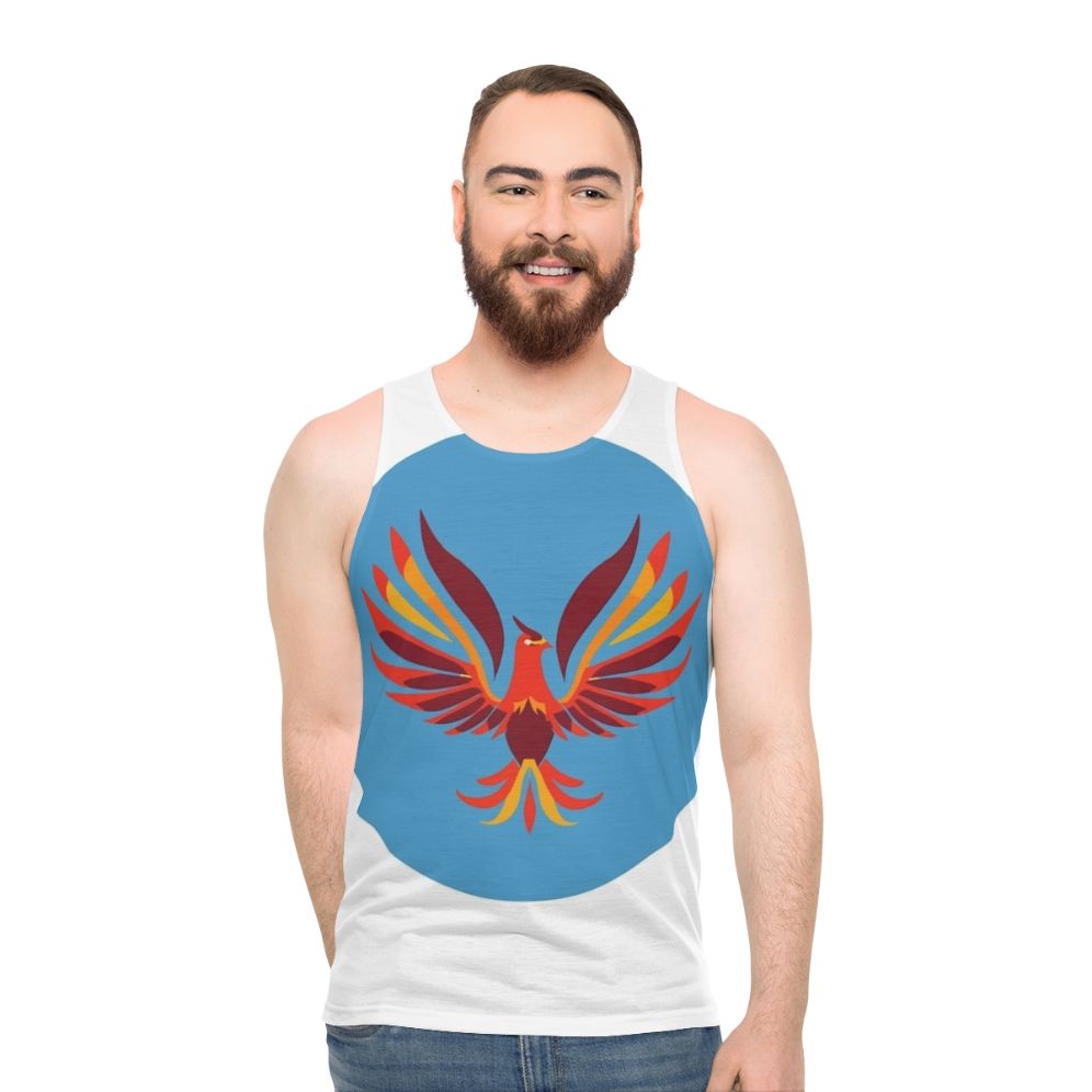 Vintage phoenix legendary animals unisex tank top - men