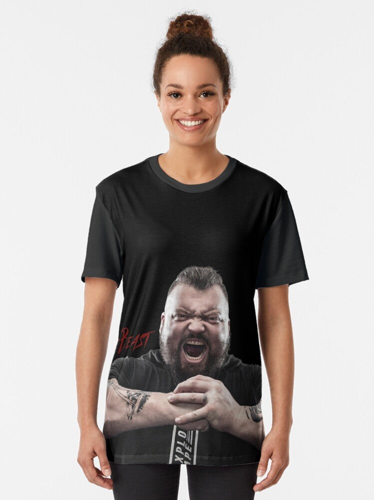 Eddie Hall, The Beast, Worlds Strongest Man, Strongman Graphic T-Shirt - Women