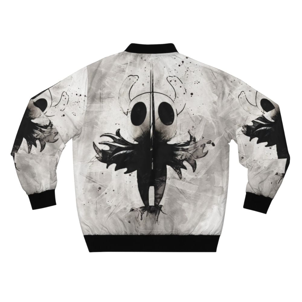 Hollow Knight watercolor fanart printed on a bomber jacket - Back