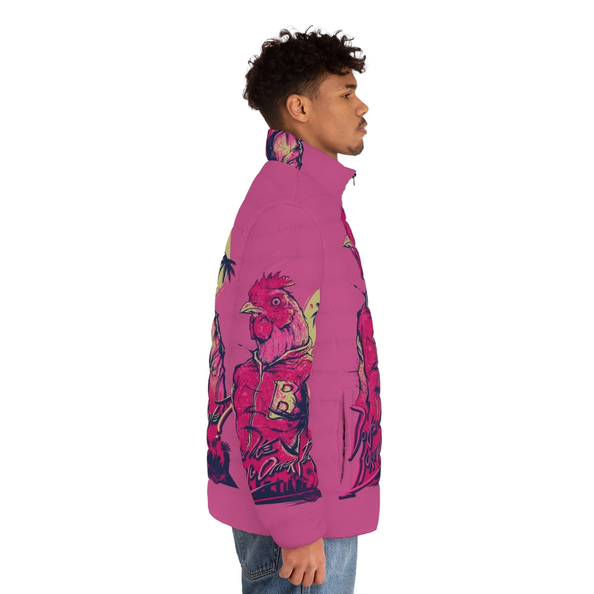 Hotline Miami Richard Puffer Jacket - Stylish and Practical Outerwear for Gamers and Fans - men side right