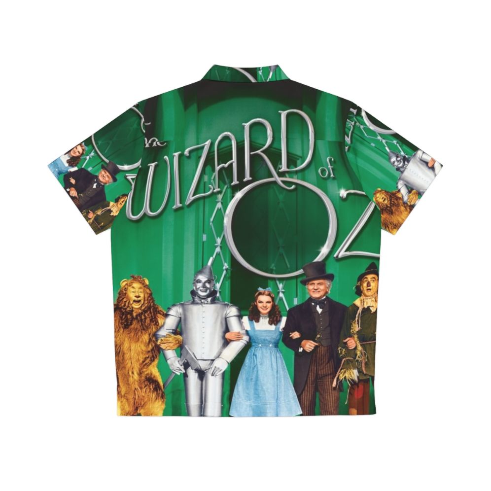 Wizard of Oz themed Hawaiian shirt with Oz characters and elements - Back