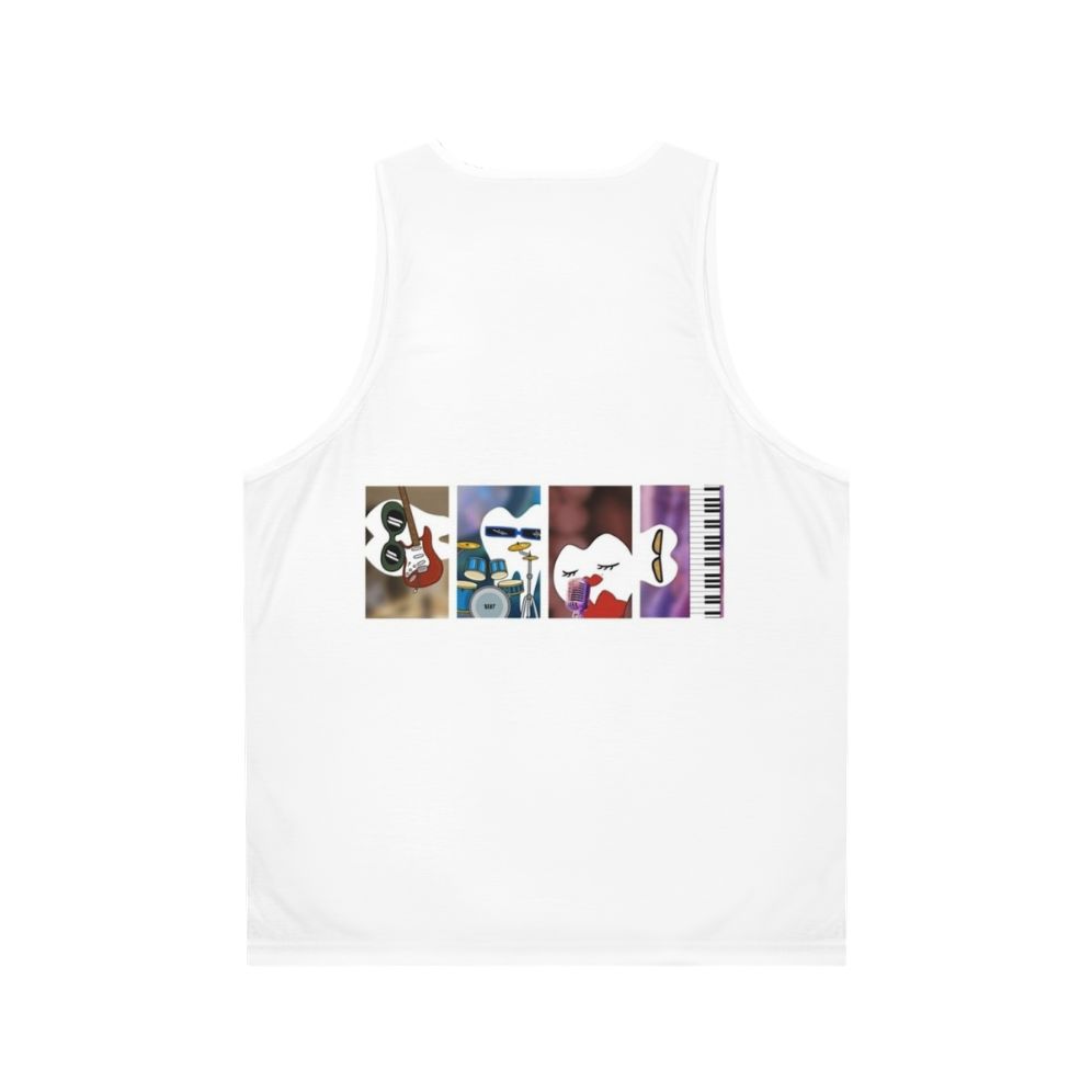 Colorful tooth band unisex tank top for music lovers - Back