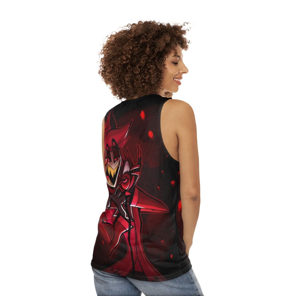 Hazbin Hotel Alastor Unisex Tank Top - women back