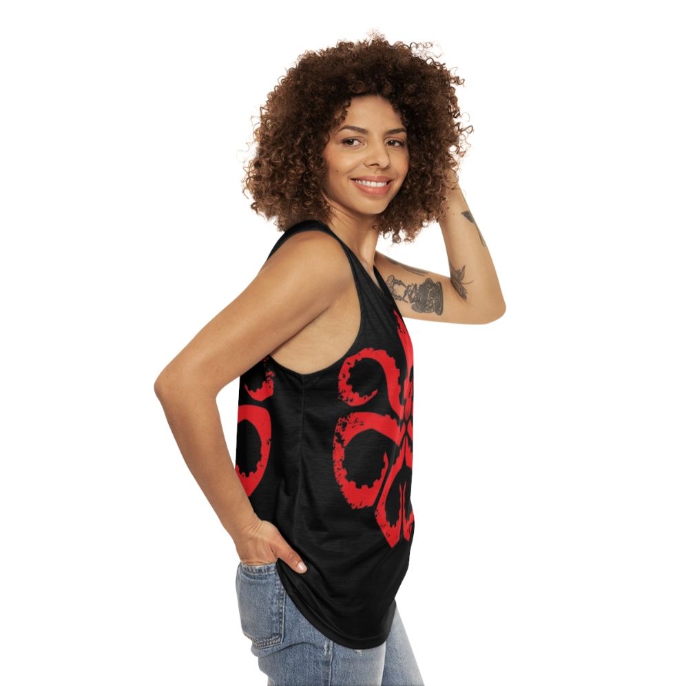 Hydra Badge Red Unisex Marvel Superhero Tank Top - women side