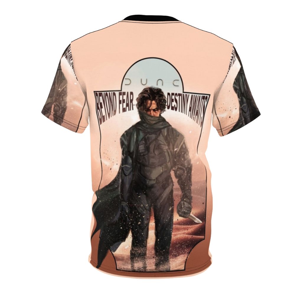 Inspired Dune 2020 Paul Atreides T-Shirt with Science Fiction Artwork - Back