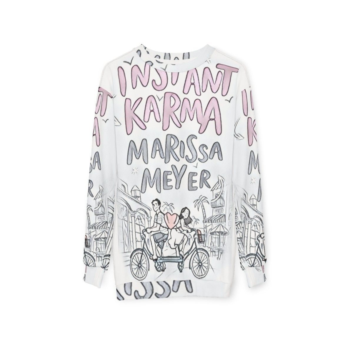 Instant Karma Sweatshirt featuring Lunar Chronicles design - hanging