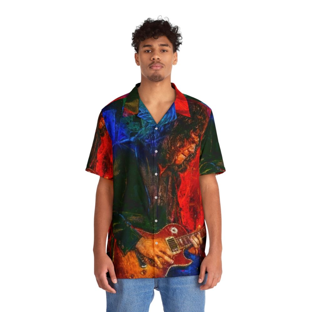 Gary Moore Tribute Art Hawaiian Shirt - People Front