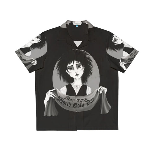 World Goth Day Siouxsie Inspired Gothic Hawaiian Shirt