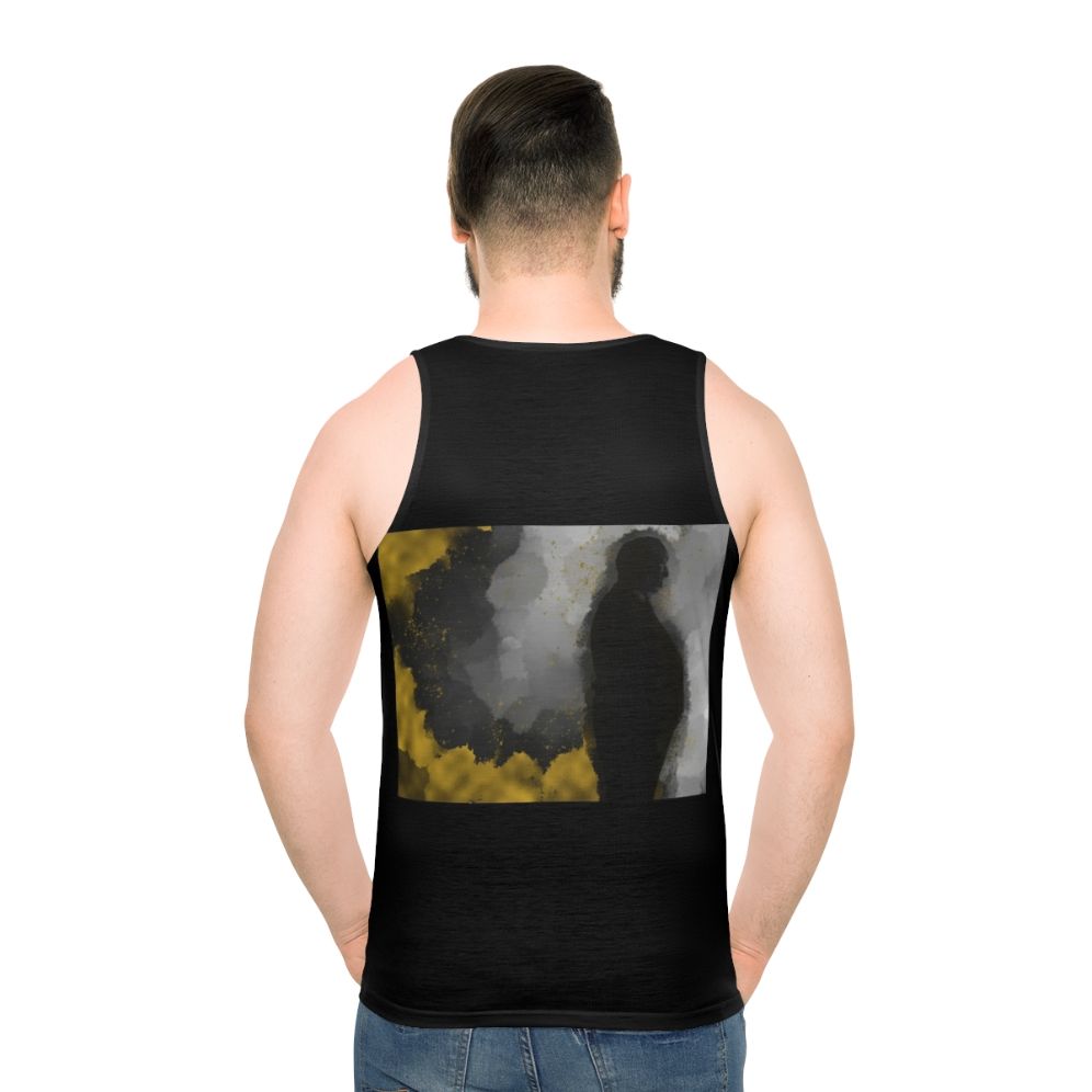 Alfred Hitchcock Silhouette Unisex Tank Top - men back