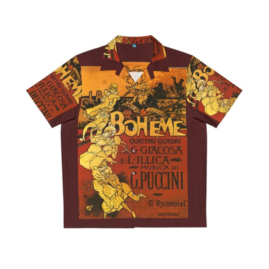 Boheme Opera Hawaiian Shirt with Puccini Opera Artwork