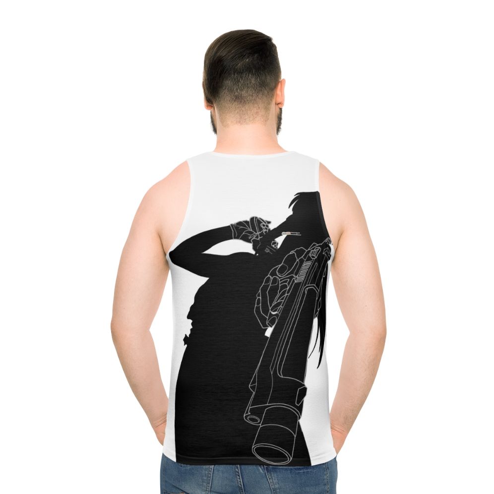 Revy Black Lagoon Unisex Anime Tank Top - men back