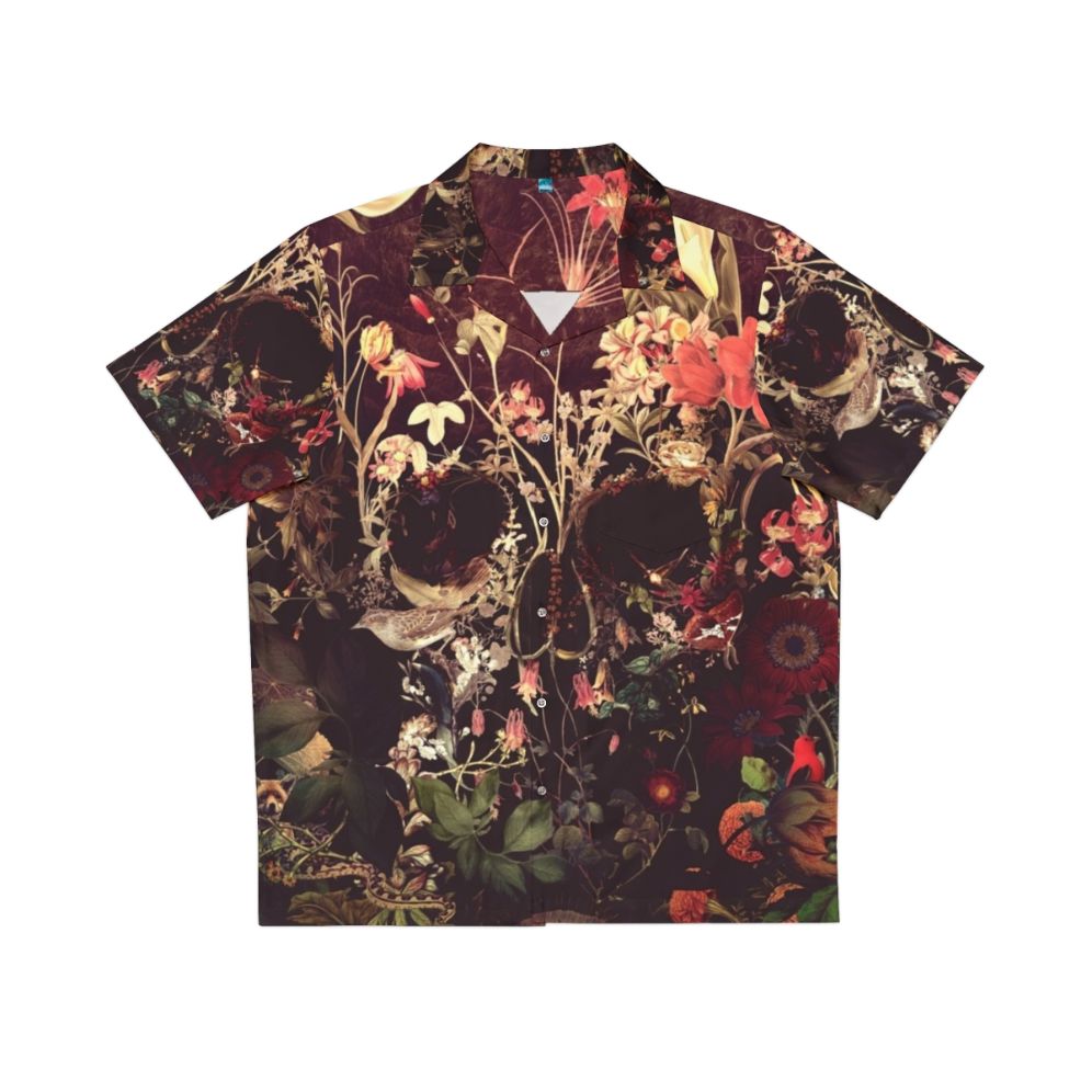 Skull Flower Hawaiian Shirt