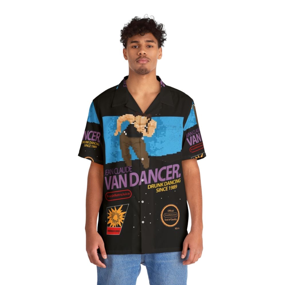 Jean Claude Van Damme 8-Bit Hawaiian Shirt - People Front