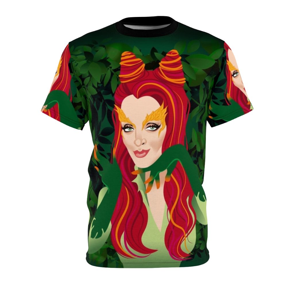 Poisonous Kiss graphic tee featuring surreal pop art design by Alejandro Mogolloart