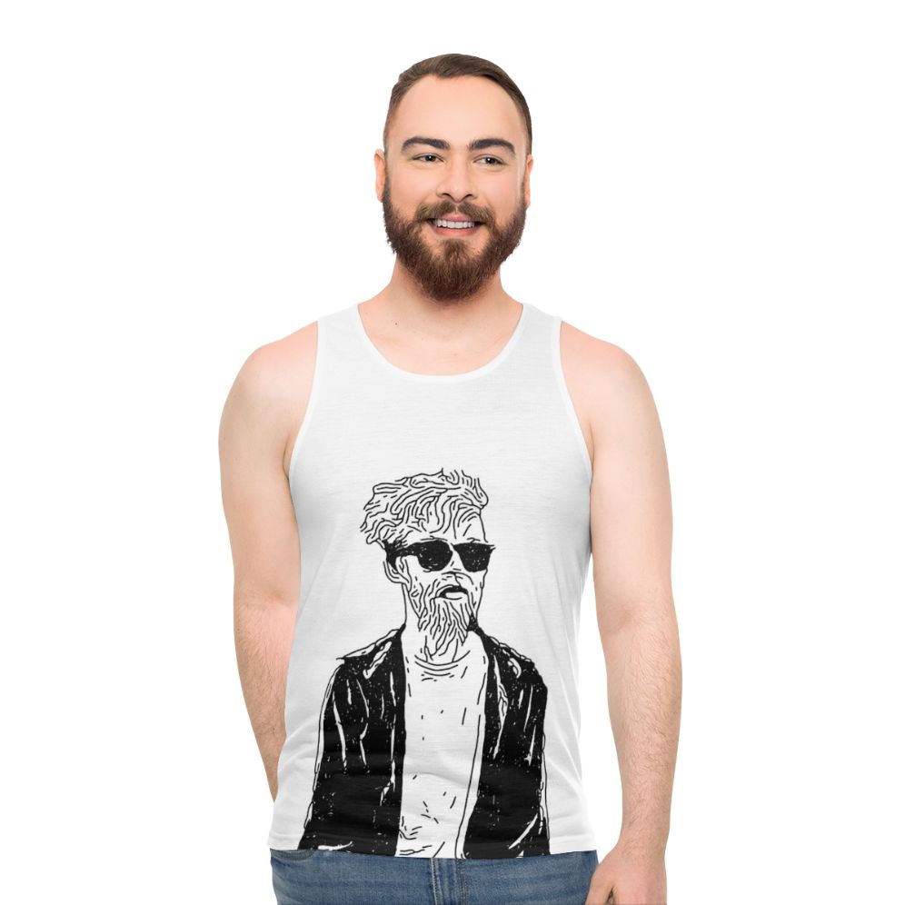 Jack Stauber Unisex Stencil Art Tank Top - men