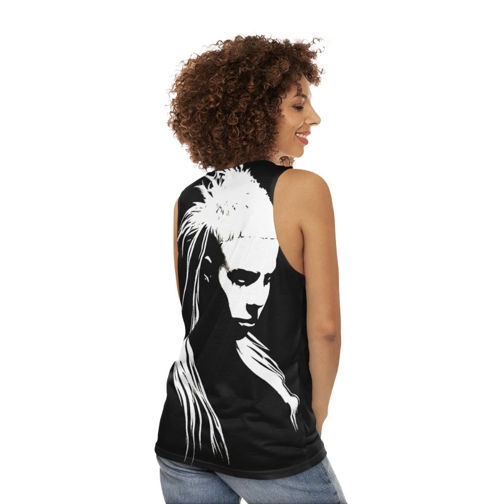 Die Antwoord Yolandi Visser Black and White Art Tank Top - women back