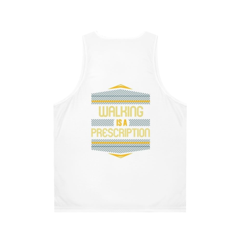 Unisex walking hobbies enthusiast tank top - Back