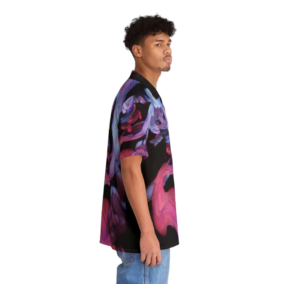 Celeste Indie Game Hawaiian Shirt with Space and Stars Design - People Pight