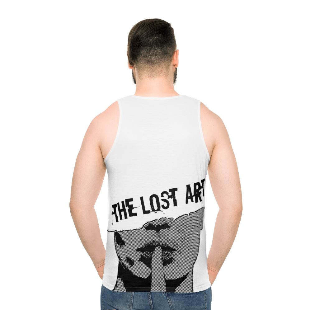 Unisex tank top featuring the 'The Lost Art Of Keeping A Secret' design from Queens of the Stone Age - men back