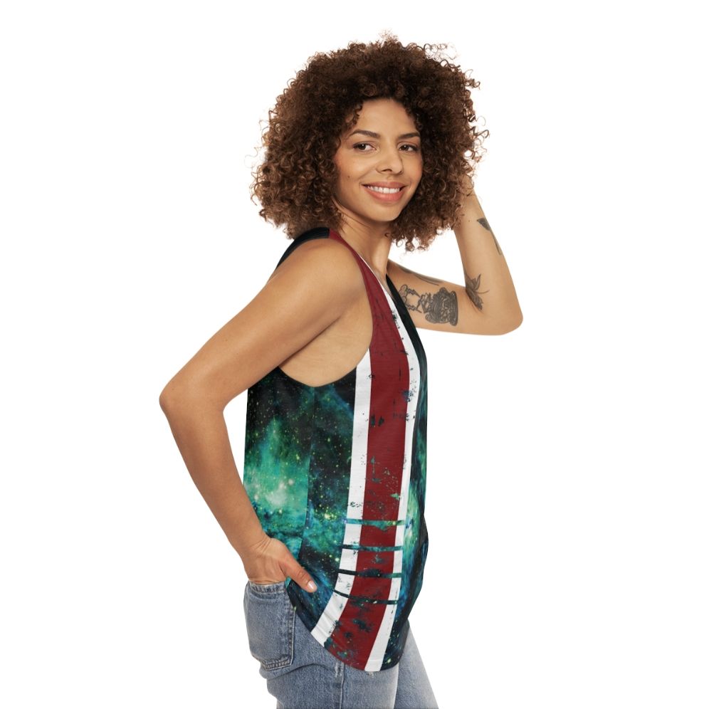 Mass Effect N7 Armor Stripe Unisex Tank Top - women side