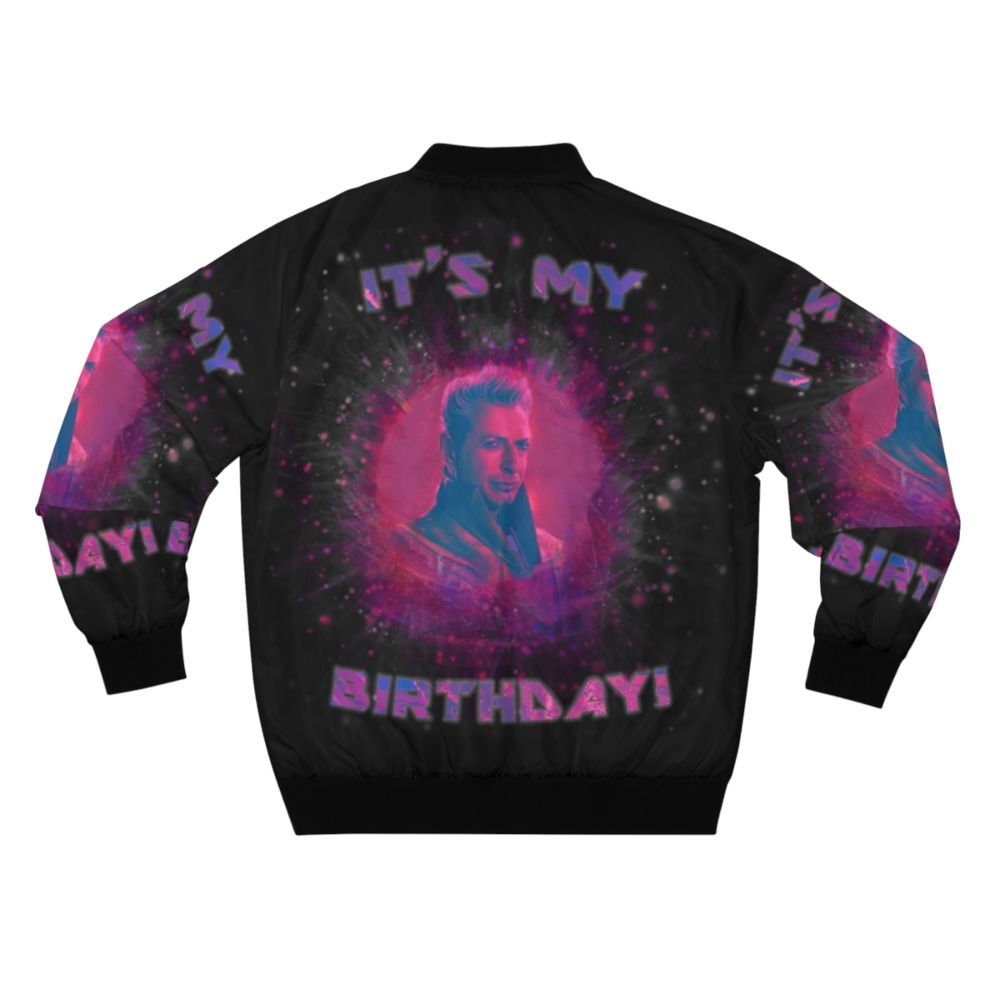 Grandmaster birthday bomber jacket with Marvel character graphics - Back