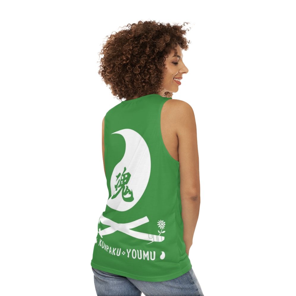 Unisex Anime Tank Top Featuring Youmu Konpaku from Touhou Project - women back