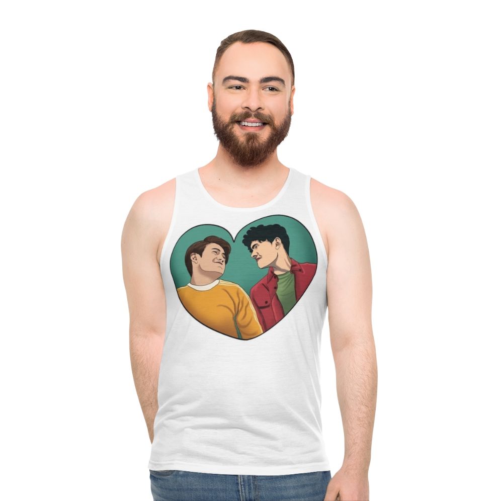 Heartstopper Nick and Charlie Friendship Unisex Tank Top - men