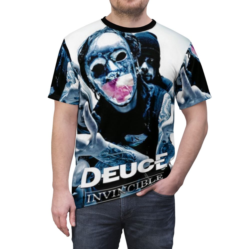 Deuce AOP T-shirt featuring a bold and eye-catching graphic design - men front