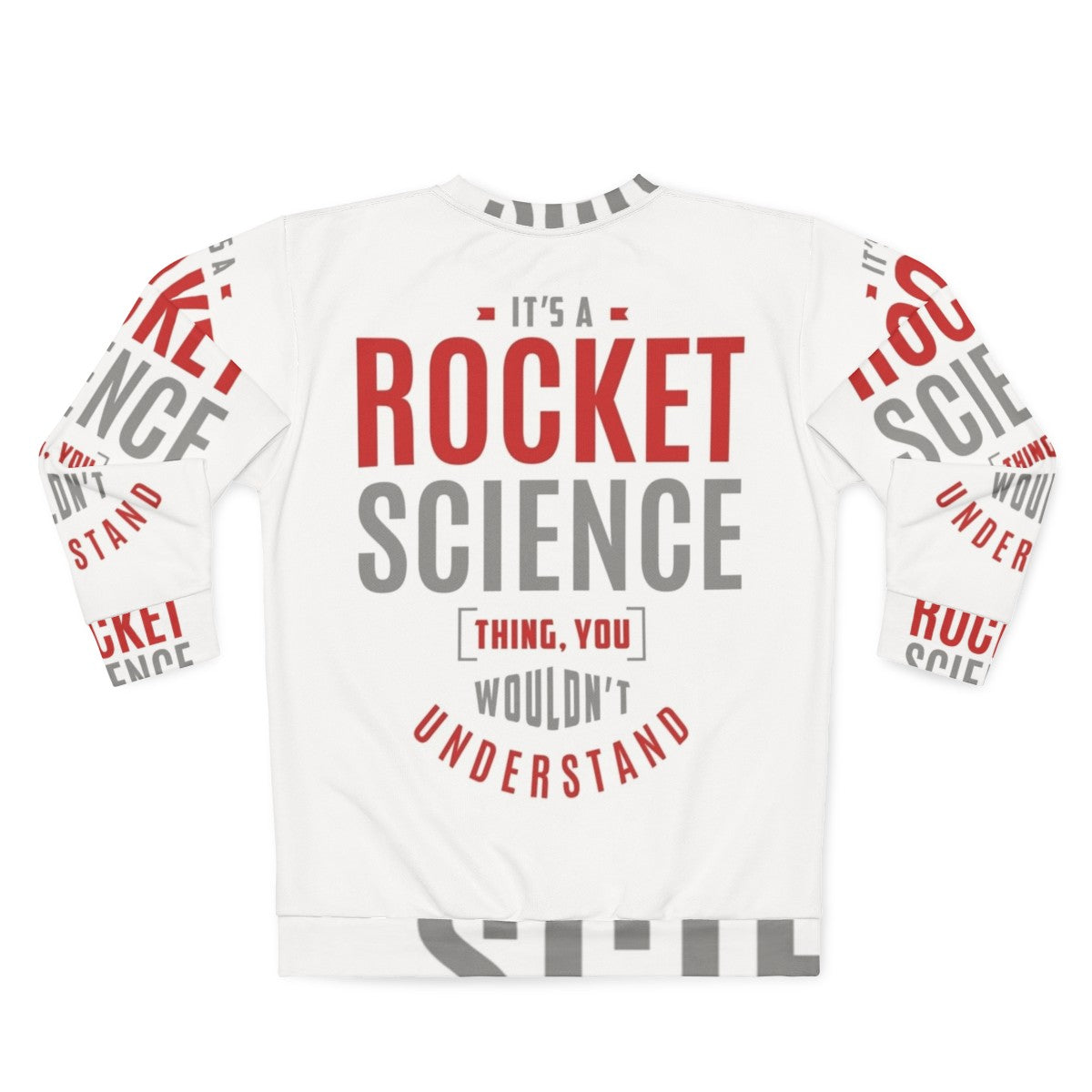 Rocket science graphic sweatshirt - Back