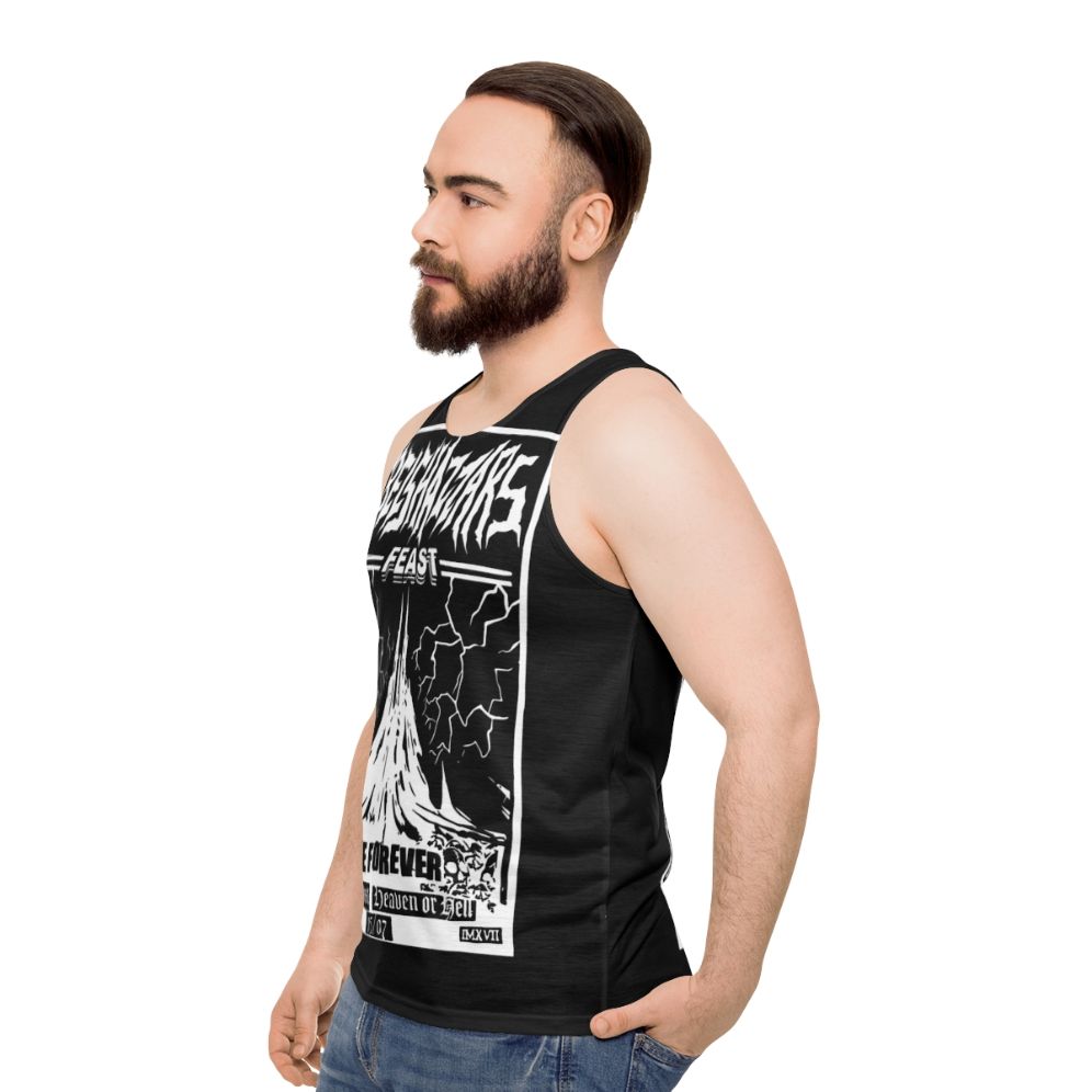 Belshazzar's Feast Unisex Heavy Metal Tank Top - men side