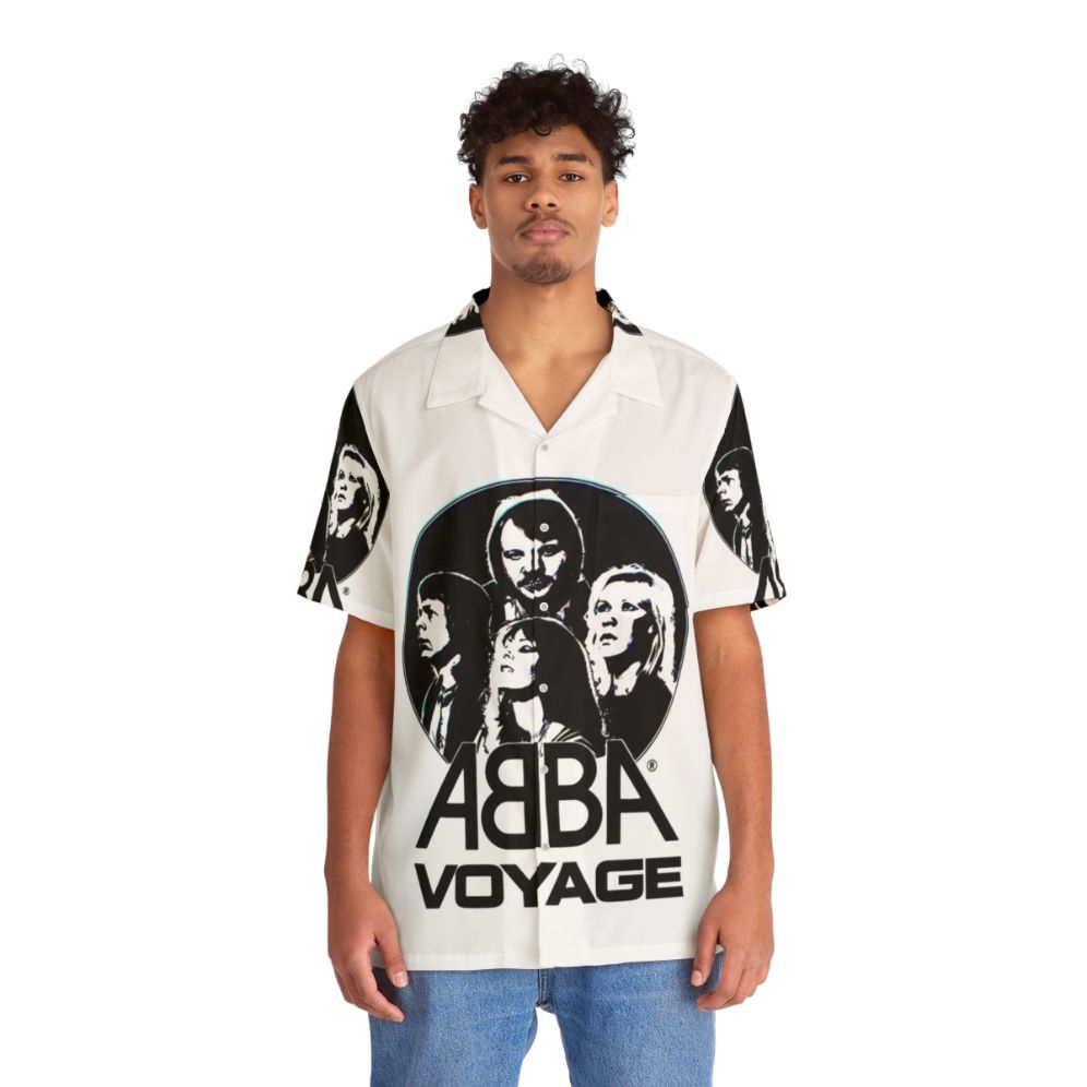 Retro ABBA Hawaiian Shirt with Iconic Disco Designs - Lifestyle