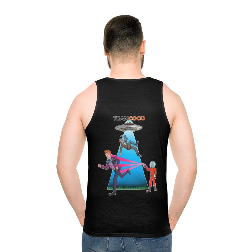 Team Coco Alien Abduction Unisex Tank Top - men back