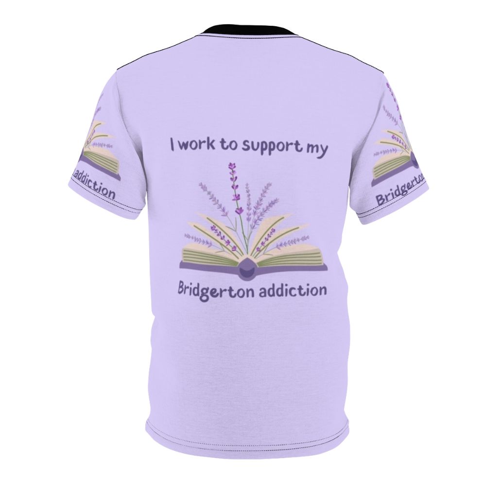 Bridgerton inspired t-shirt with floral and text design - Back