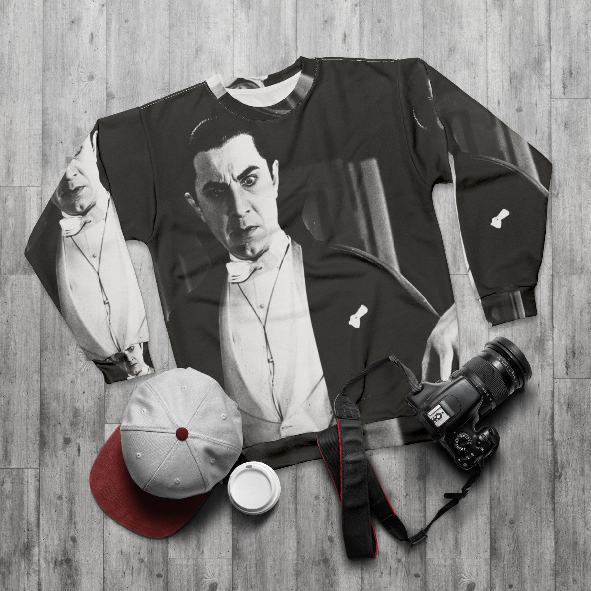 Classic Dracula Sweatshirt - flat lay